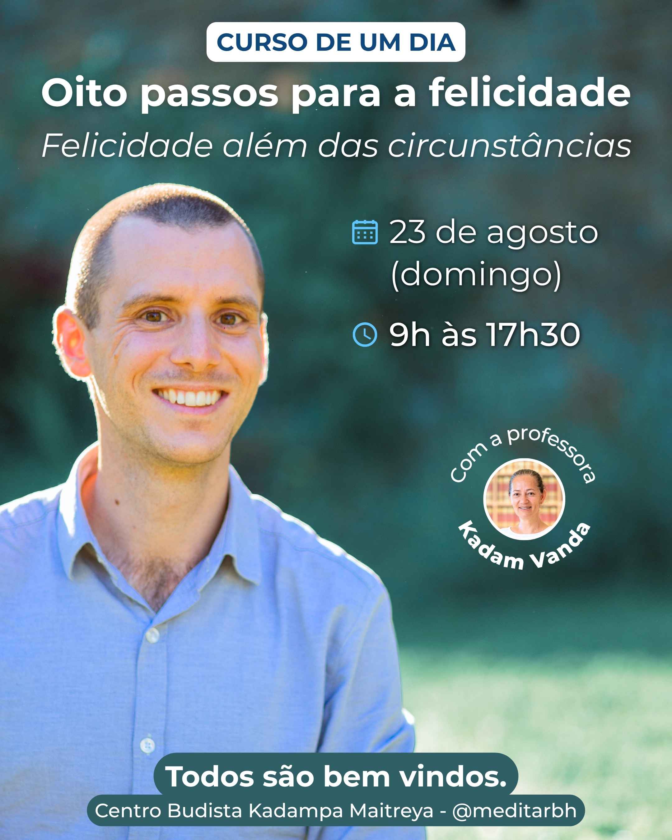 Curso de um dia: Oito Passos para a Felicidade