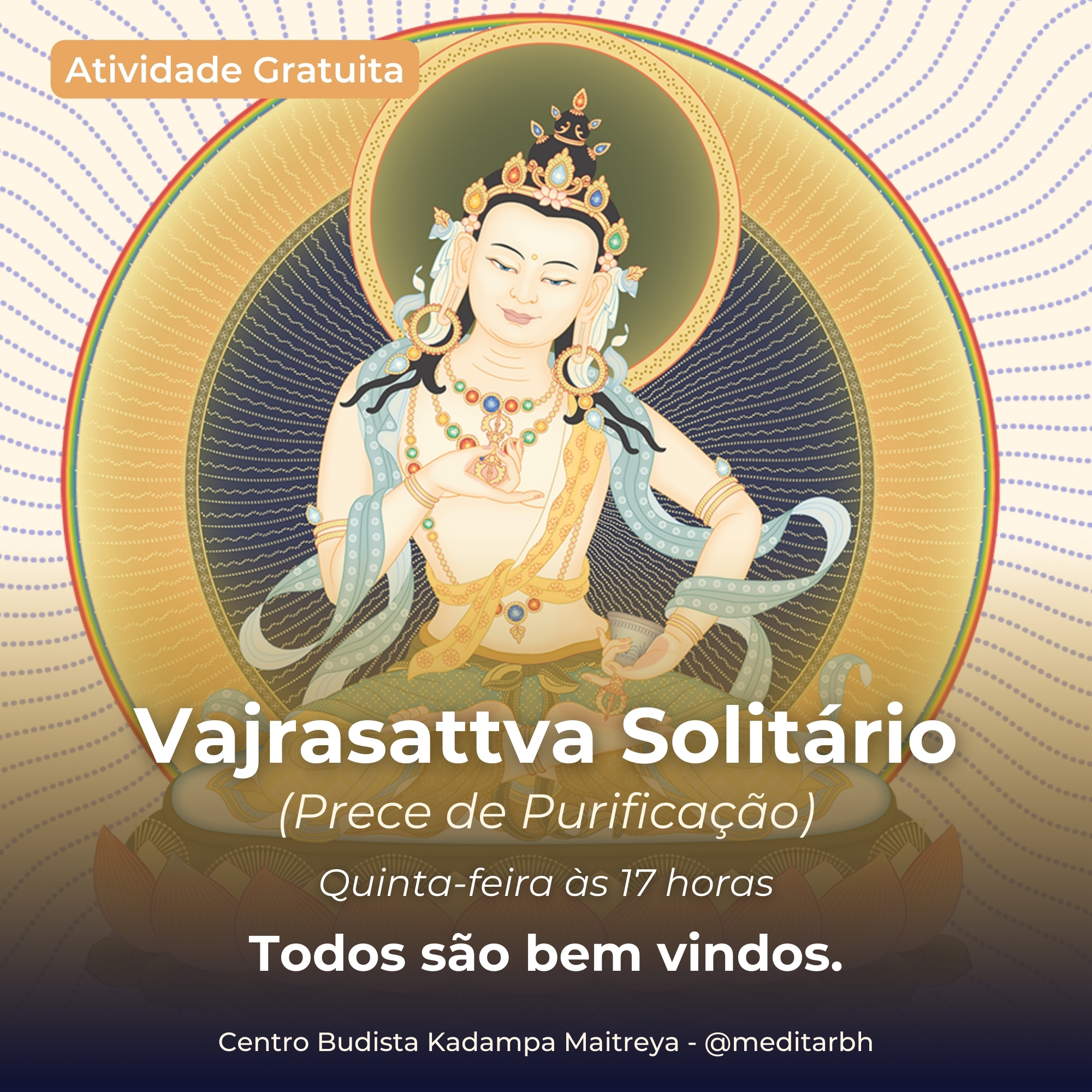 Meditação e Recitação de Vajrasattva Solitário